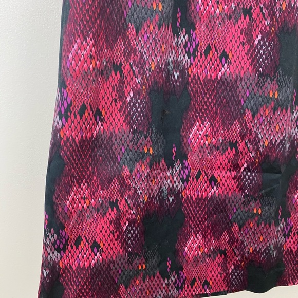 The Limited Red Snakeskin Strapless Bodycon Dress - Picture 3 of 4